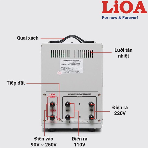 Cách lắp đặt ổn áp LiOA DRI-10000II