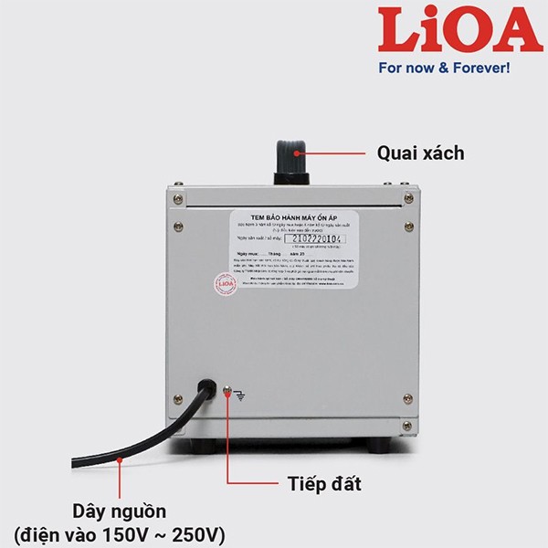 Cách lắp đặt ổn áp LiOA SH-1000II