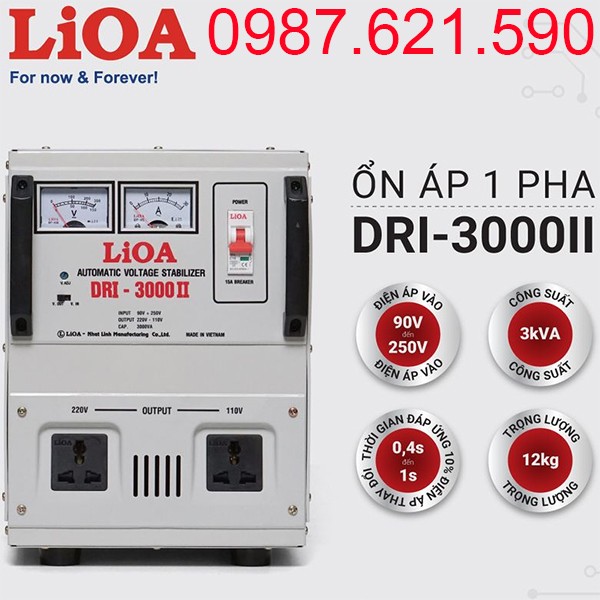 Ổn áp LiOA DRI-3000II
