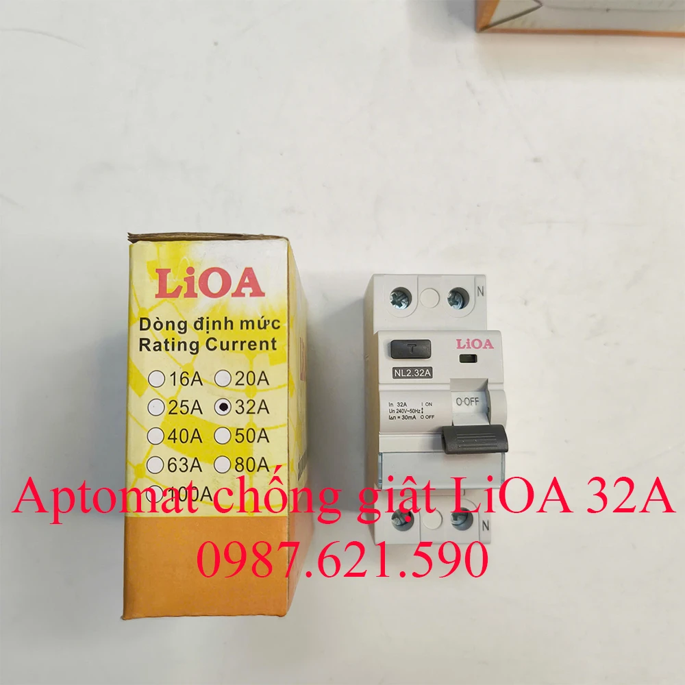 Aptomat chống giật LiOA 32A