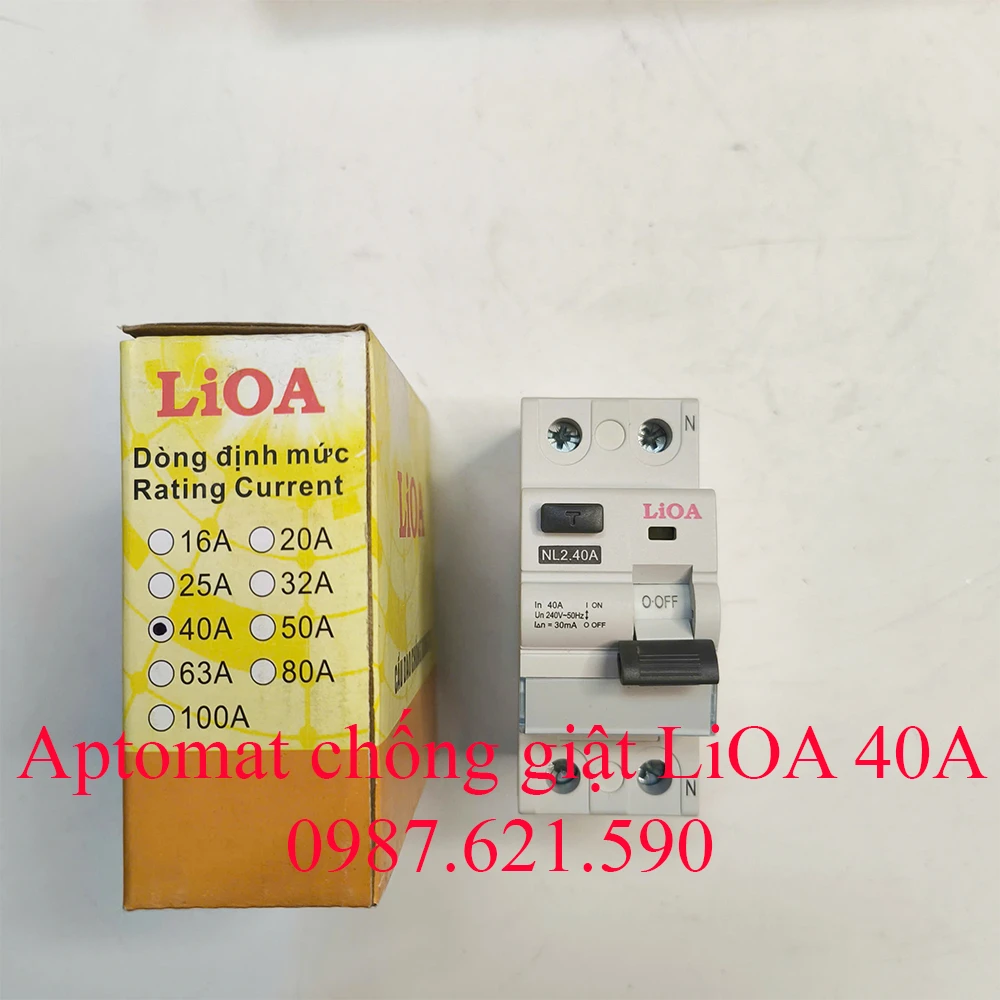 Aptomat chống giật LiOA 40A