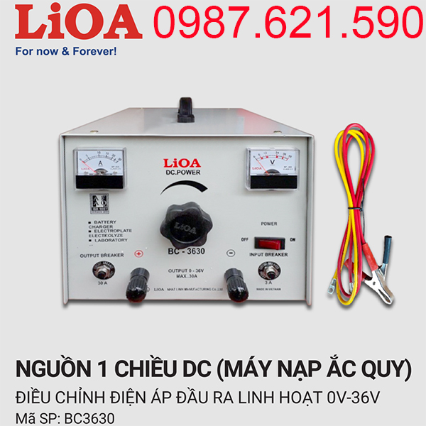Máy nạp ắc quy LiOA 30A BC-3630