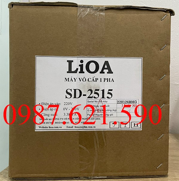 Biến áp vô cấp 1 pha LiOA SD-2515 2