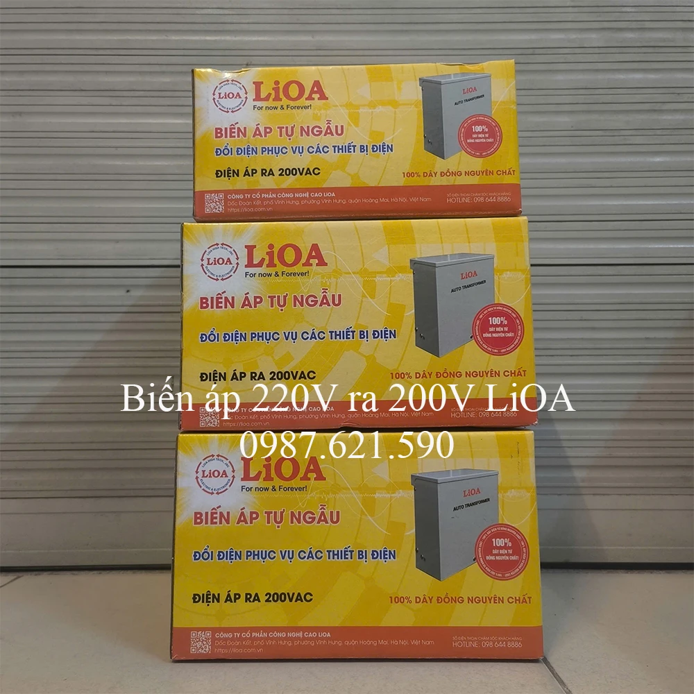 Biến &aacute;p 220V ra 200V